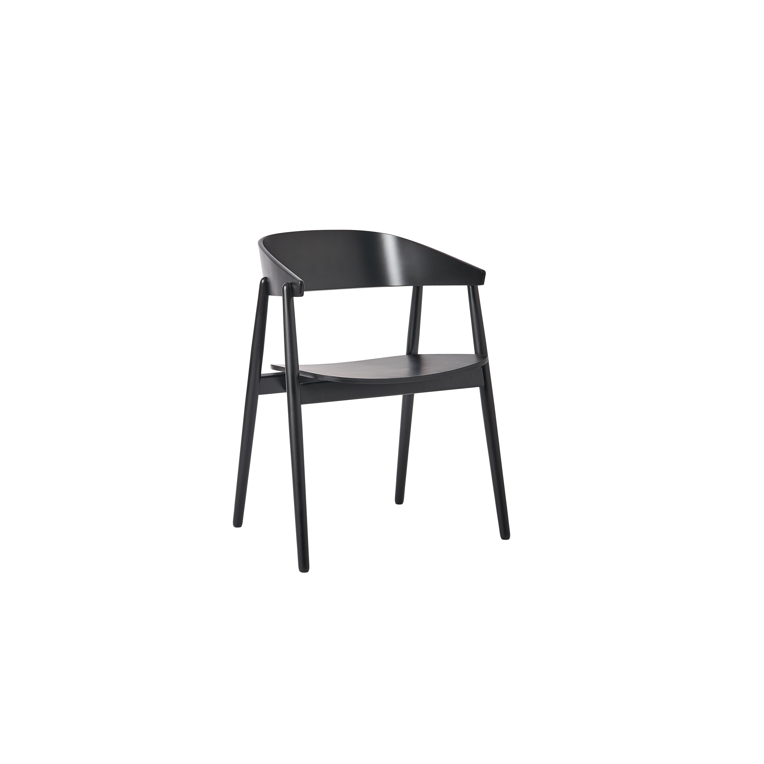 Andersen Furniture AC2 Armchair Beech, Black Matt Lacquer
