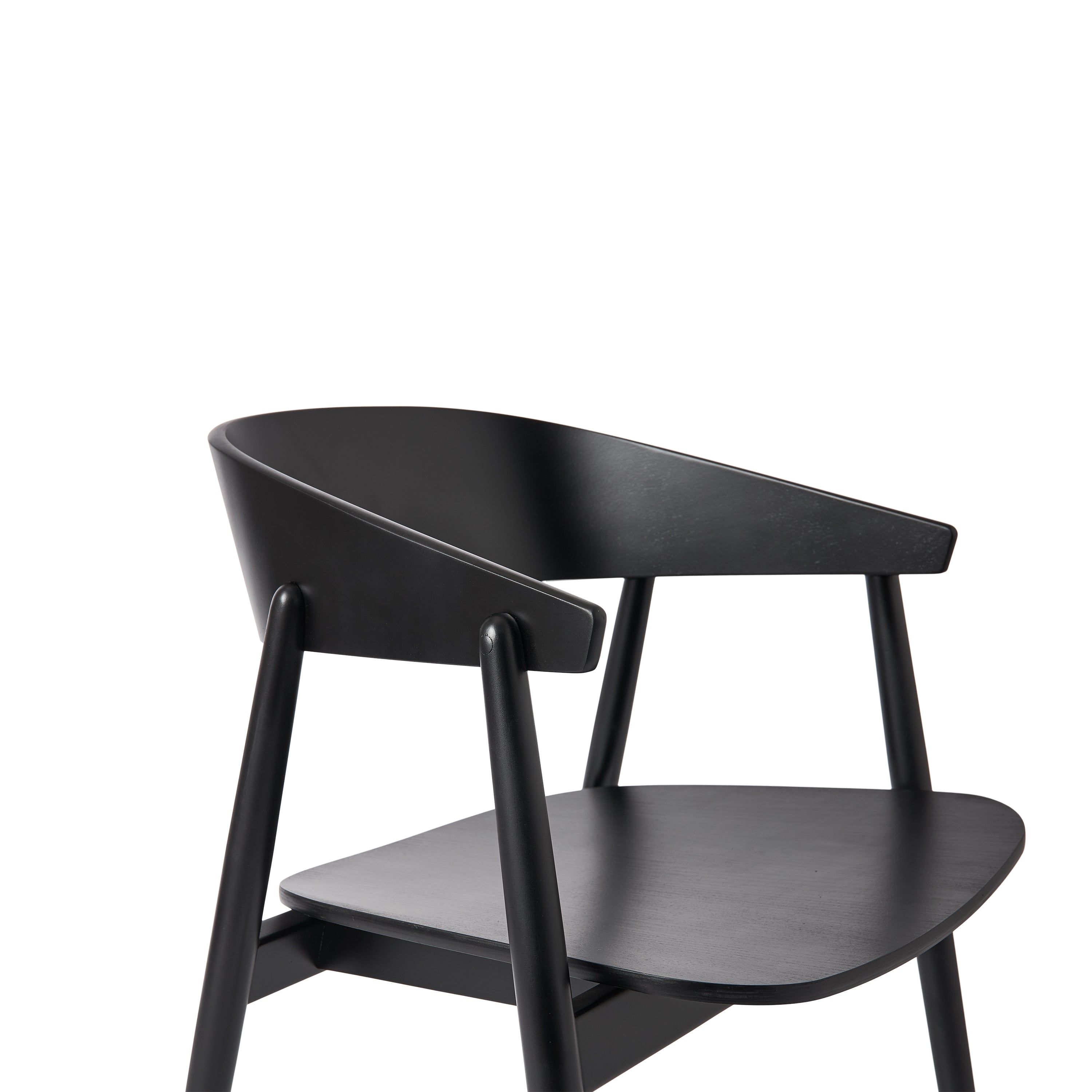 Andersen Furniture AC2 Armchair Beech, Black Matt Lacquer