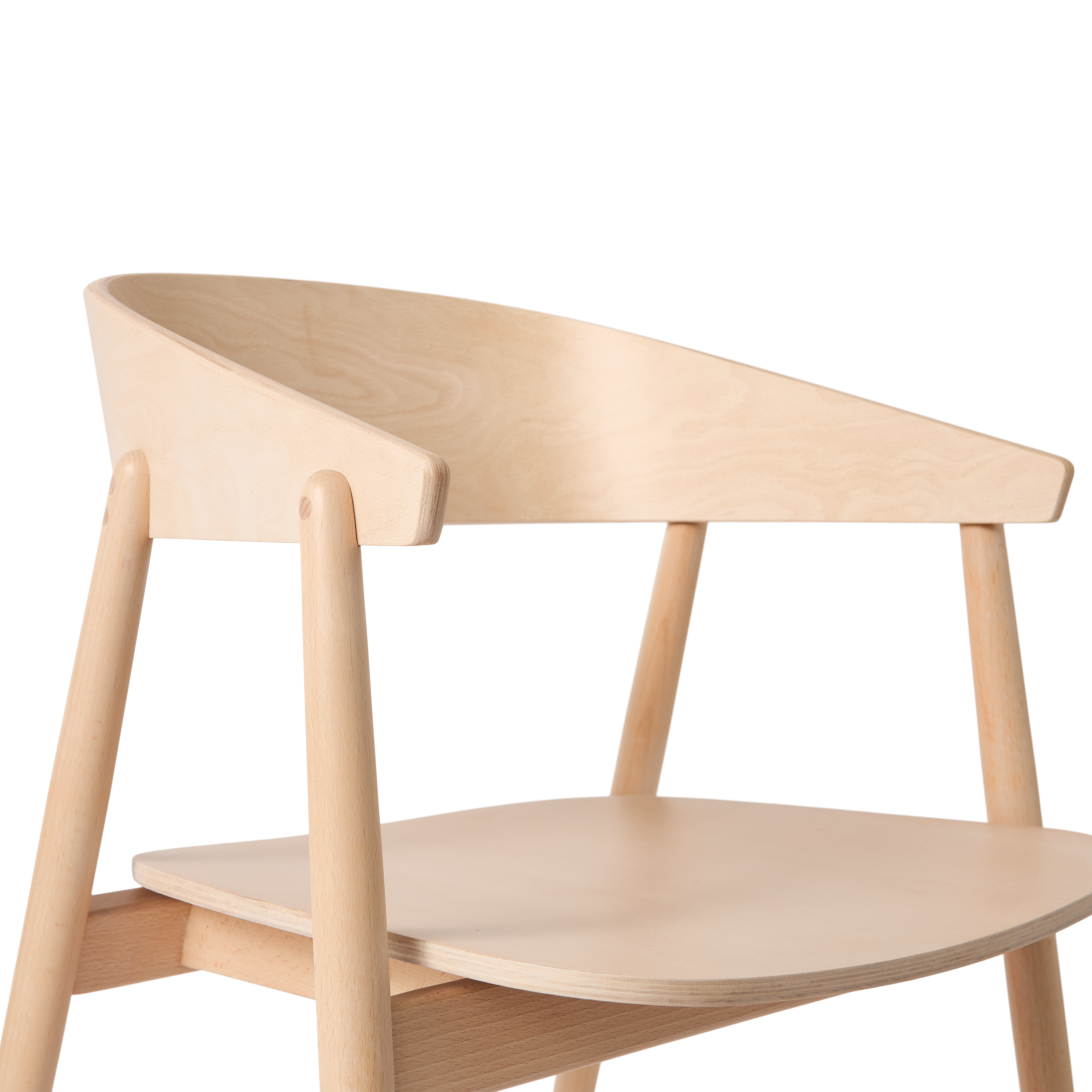 Andersen Furniture AC2 Armchair Beech, White Pigmented Lacquer