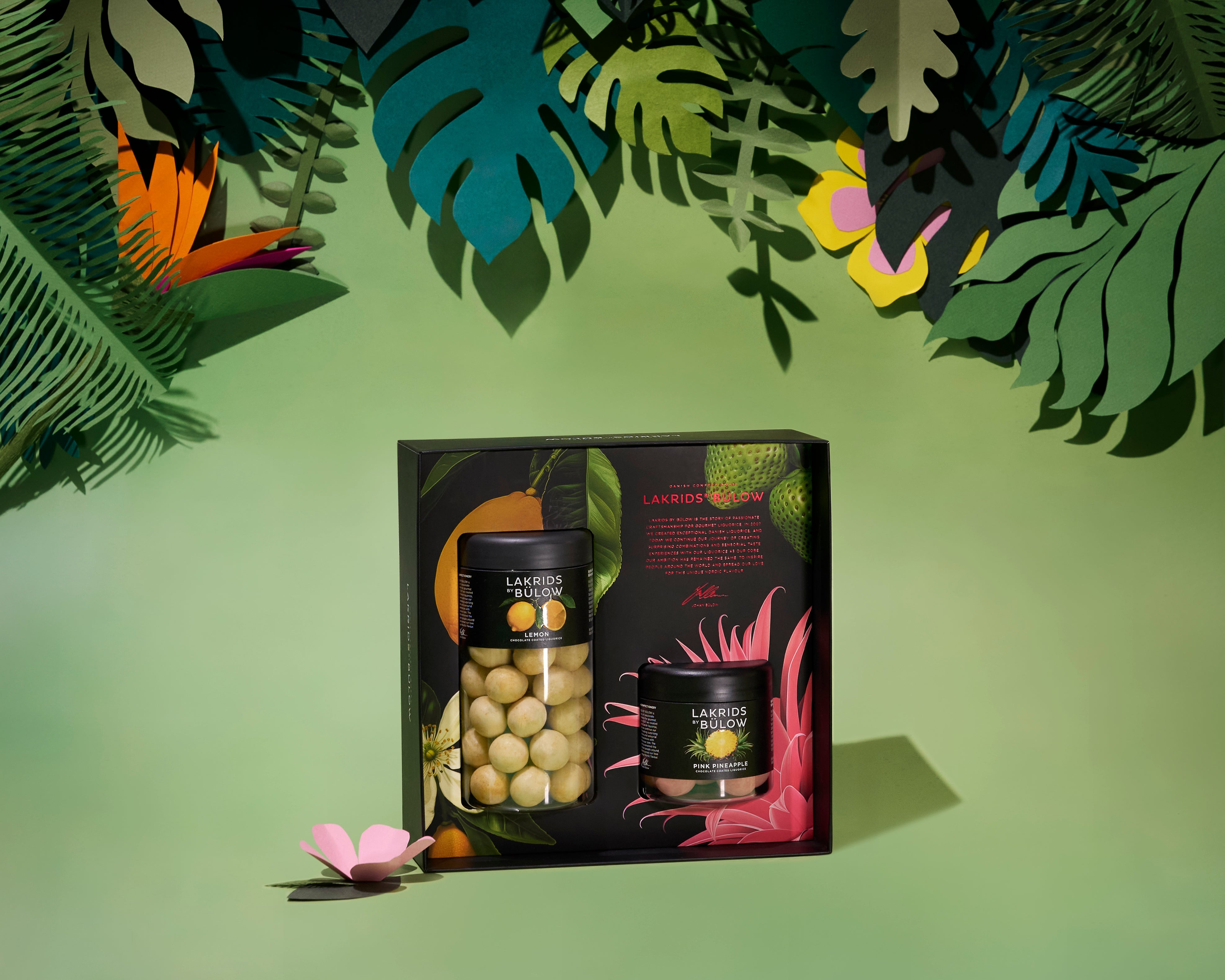 Lakrids By Bülow Black Box Regular/Small, Lemon & Pink Pineapple, 420g