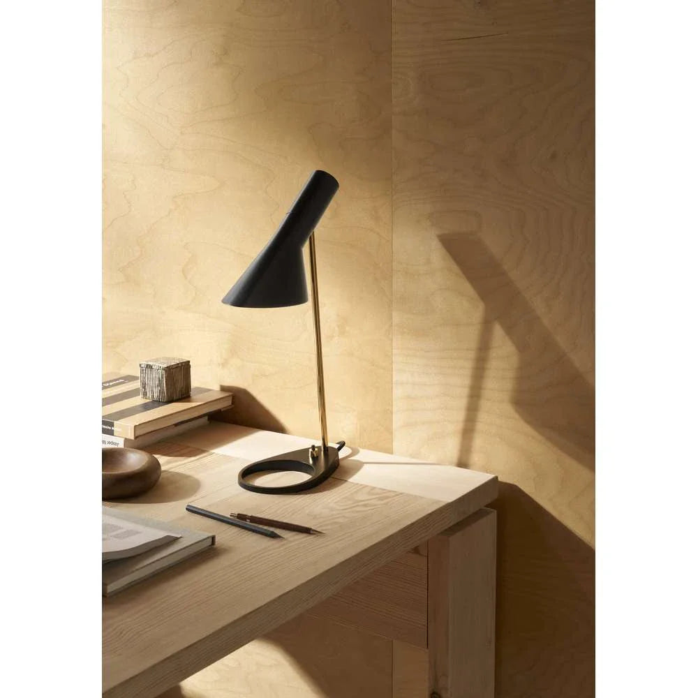 Louis Poulsen Aj Mini Table Lamp, Brass/Black