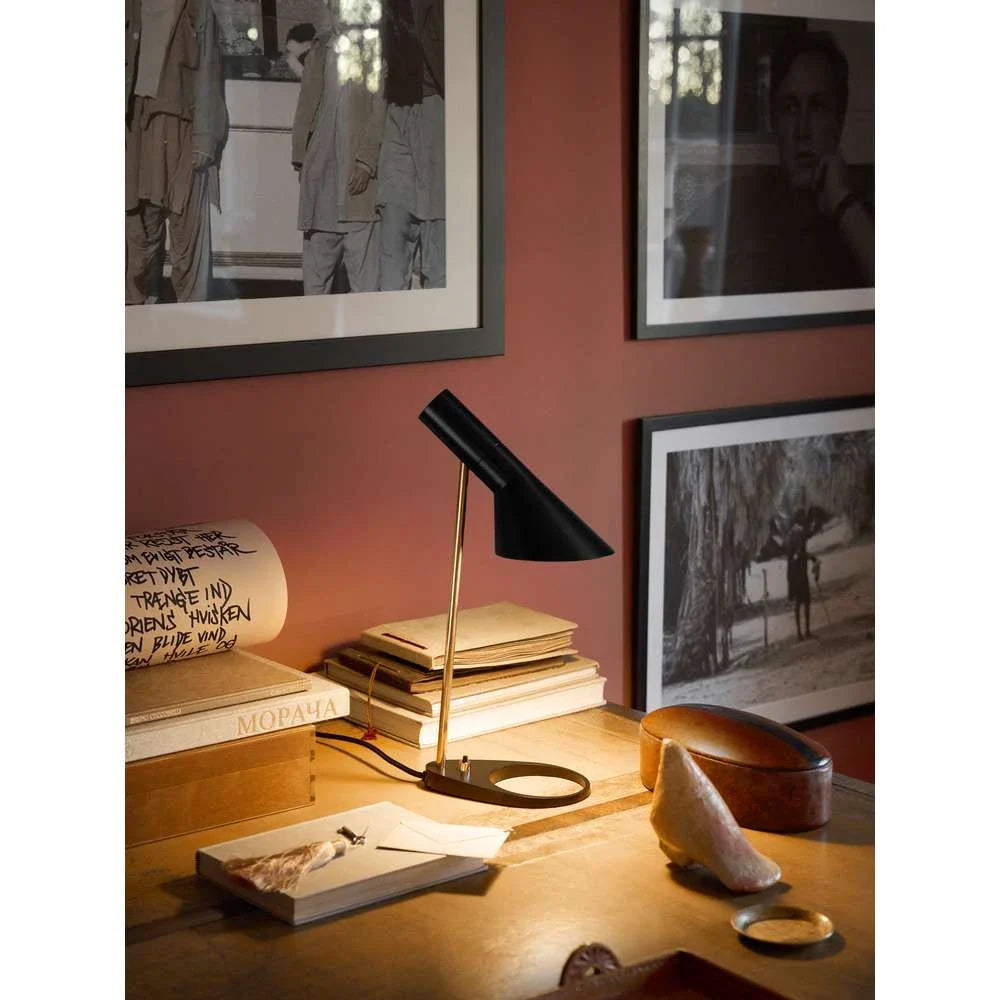 Louis Poulsen Aj Mini Table Lamp, Brass/Black
