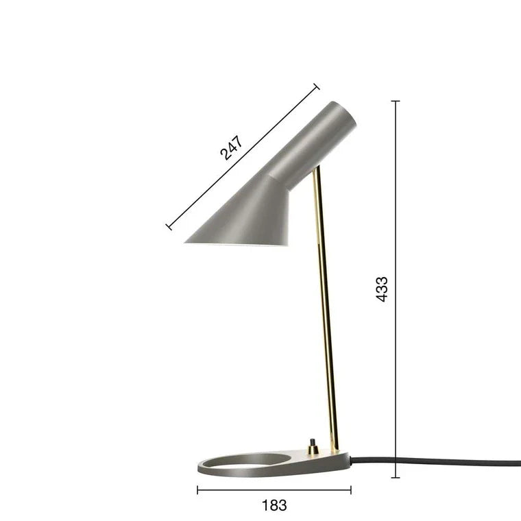 Louis Poulsen Aj Mini Table Lamp, Brass/Warm Grey