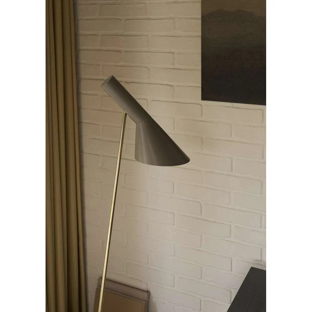 Louis Poulsen Aj Floor Lamp, Brass/Warm Grey