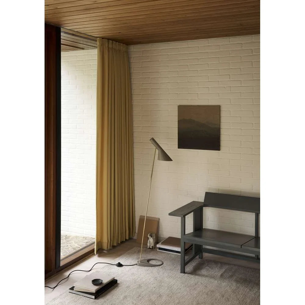 Louis Poulsen Aj Floor Lamp, Brass/Warm Grey