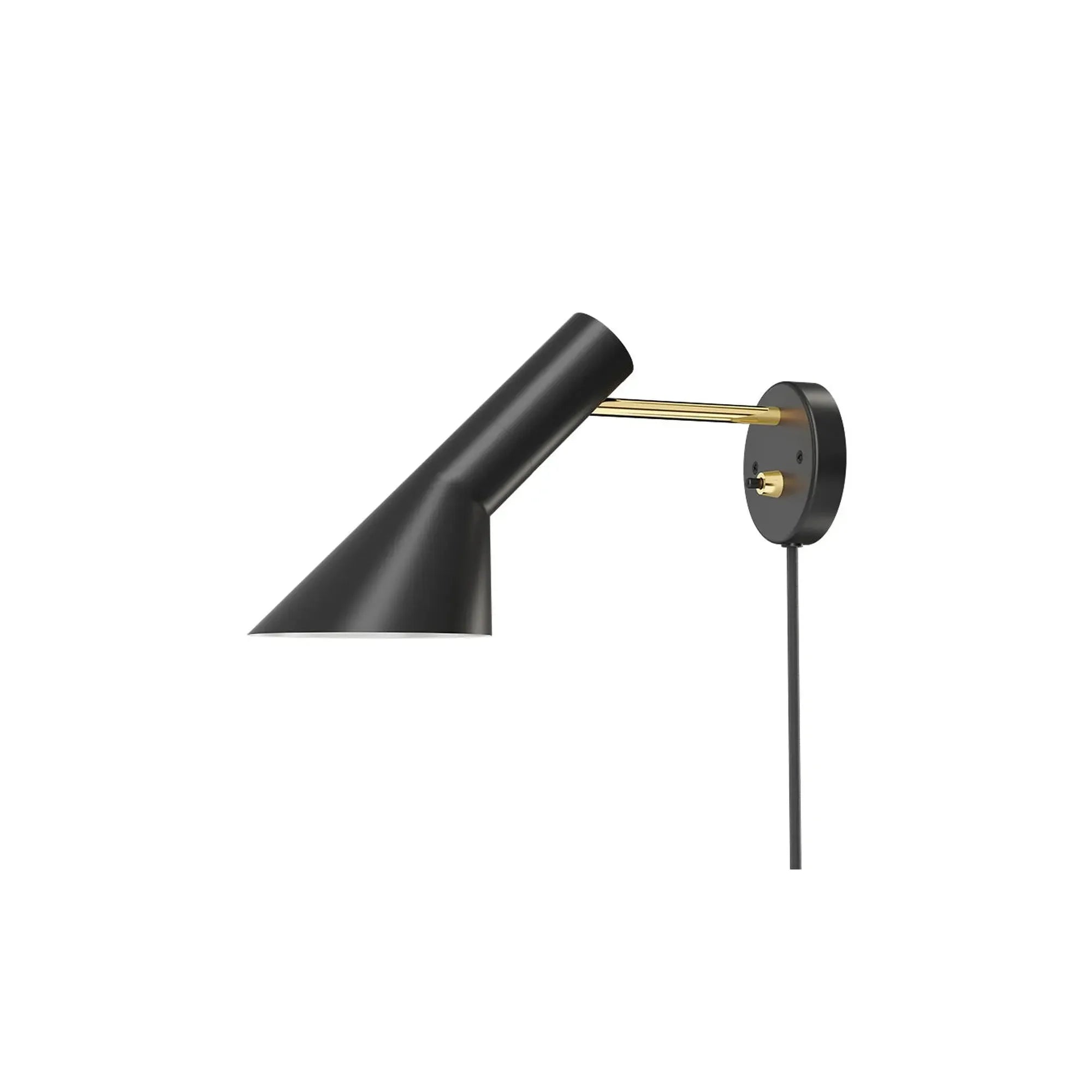 Louis Poulsen Aj Wall Lamp, Brass/Black