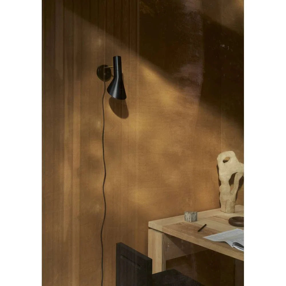 Louis Poulsen Aj Wall Lamp, Brass/Black