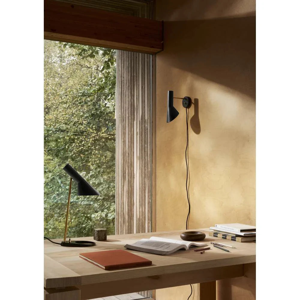 Louis Poulsen Aj Wall Lamp, Brass/Black