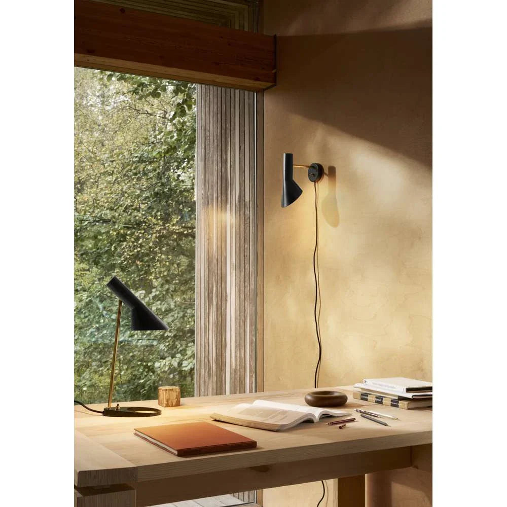 Louis Poulsen Aj Wall Lamp, Brass/Black