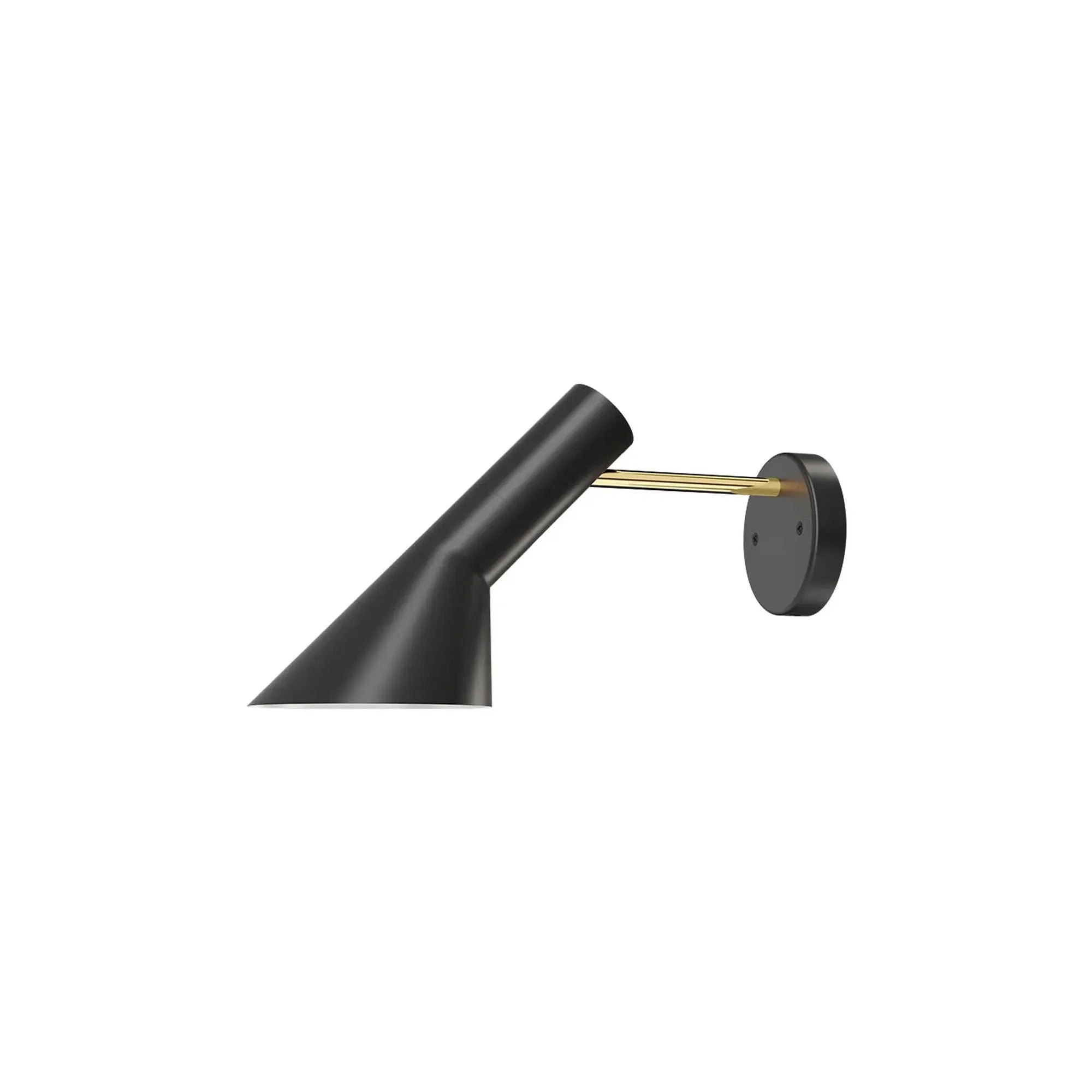 Louis Poulsen Aj Wall Lamp Hardwired, Brass/Black