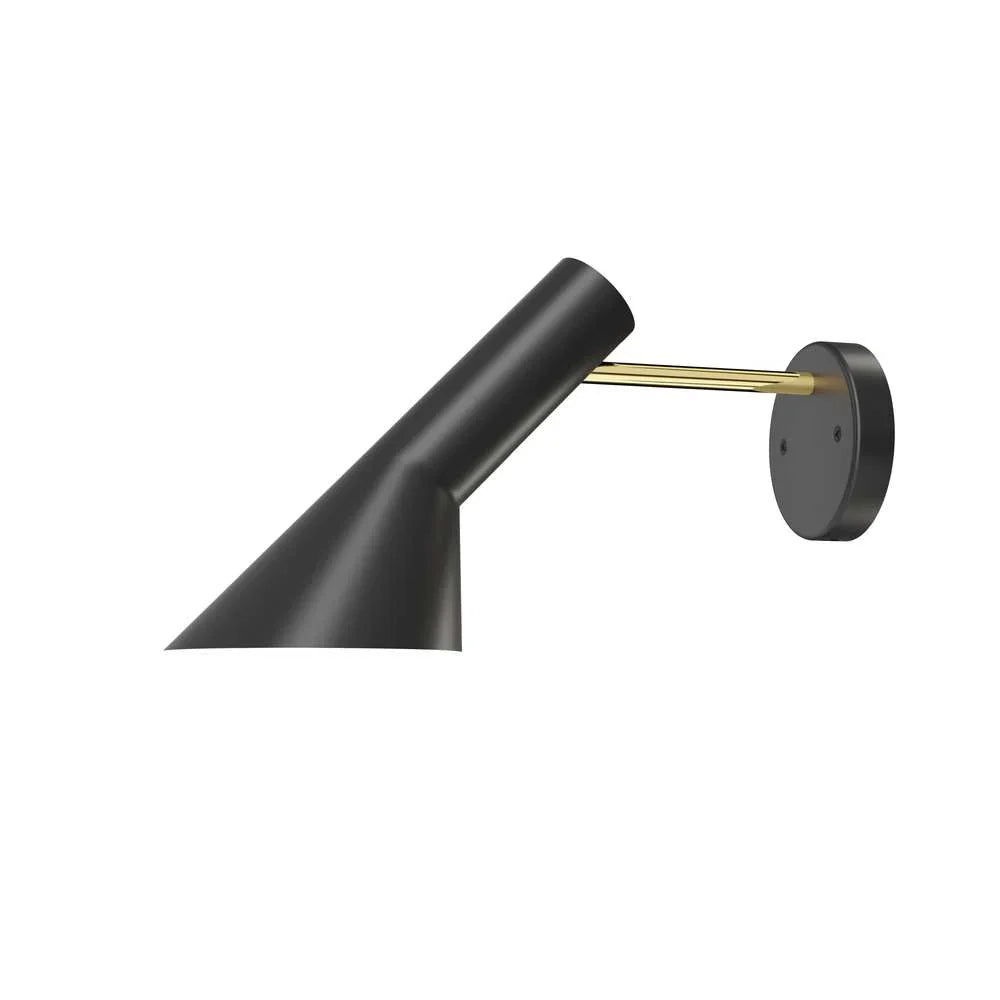 Louis Poulsen Aj Wall Lamp Hardwired, Brass/Black