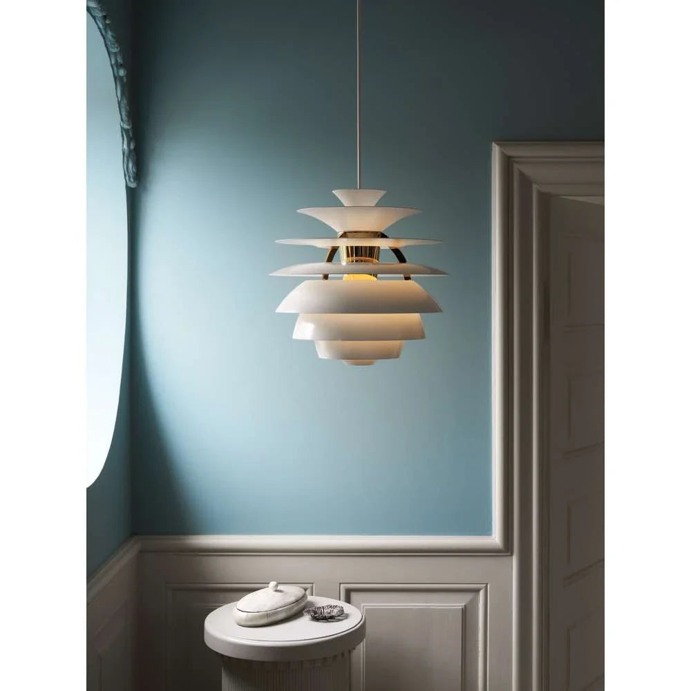 Louis Poulsen Ph Snowball Pendant, Soft White/Brass Metallised