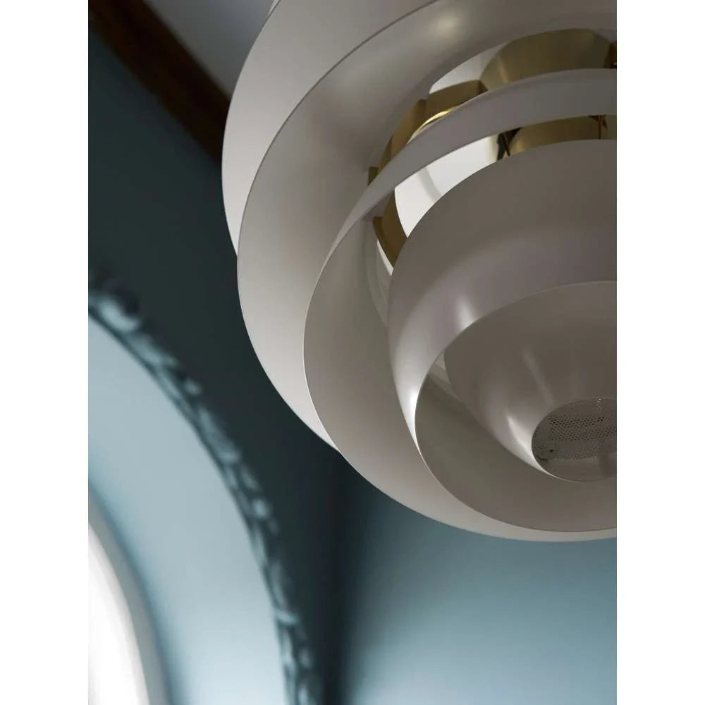Louis Poulsen Ph Snowball Pendant, Soft White/Brass Metallised