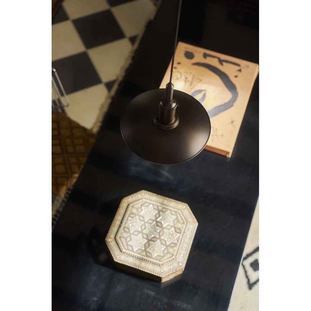Louis Poulsen Ph 3/3 Pendant, Aged Brass/Opal Glass