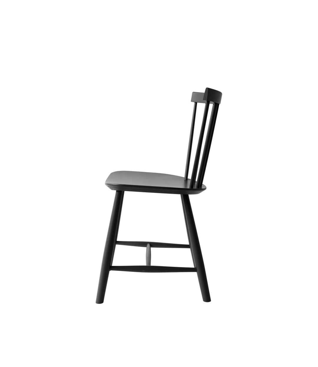 Fdb Møbler Poul M. Volther J46 Stuhl Nordic Swan Ecolabel Buche, Tiefschwarz