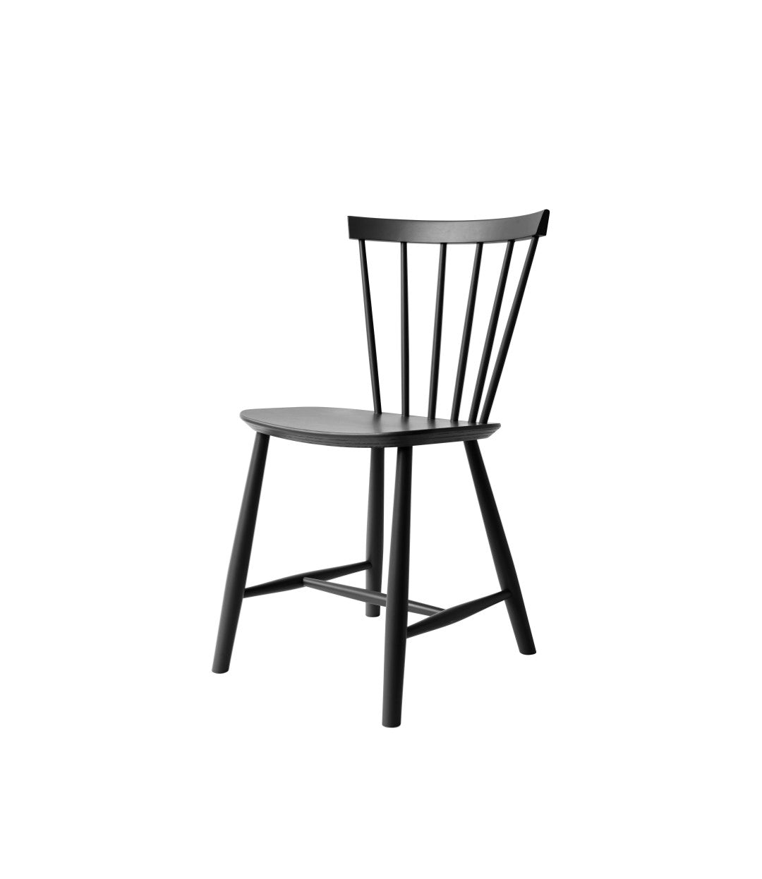 Fdb Møbler Poul M. Volther J46 Stuhl Nordic Swan Ecolabel Buche, Tiefschwarz