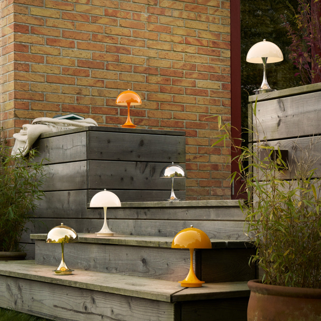 Louis Poulsen Panthella 160 Portable Table Lamp V3, Opaque Coral