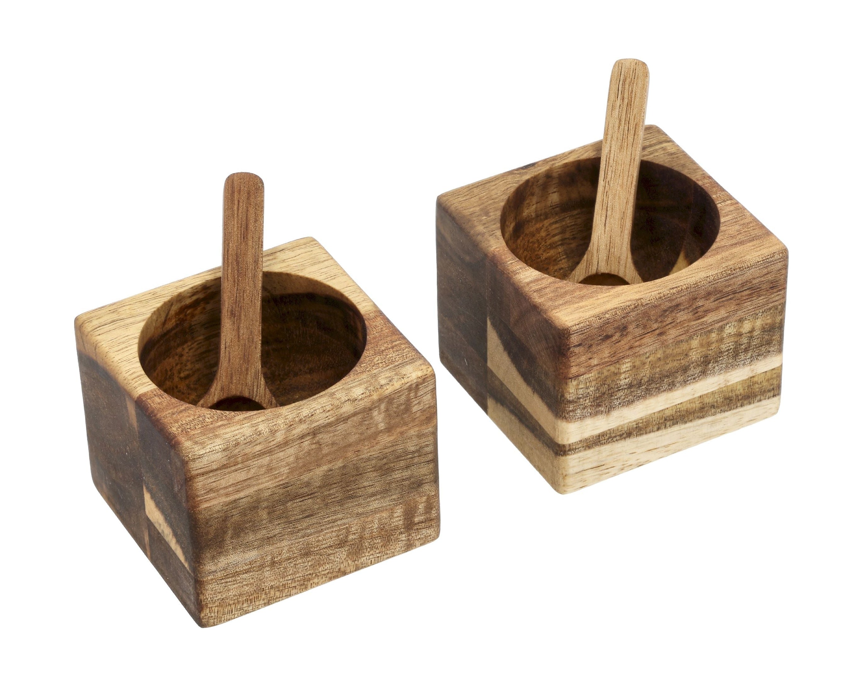 Holm Mini Bowls Set Of 2, Acacia Wood