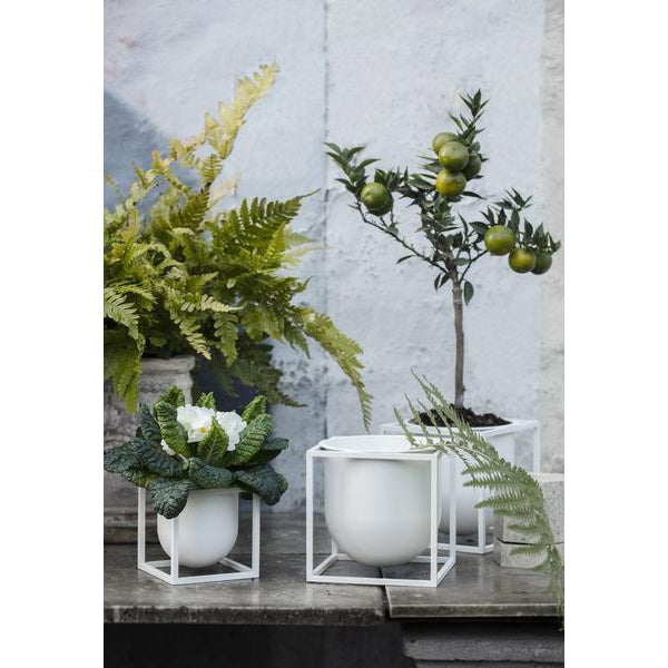 Audo Copenhagen Kubus flowerpot white, 10cm
