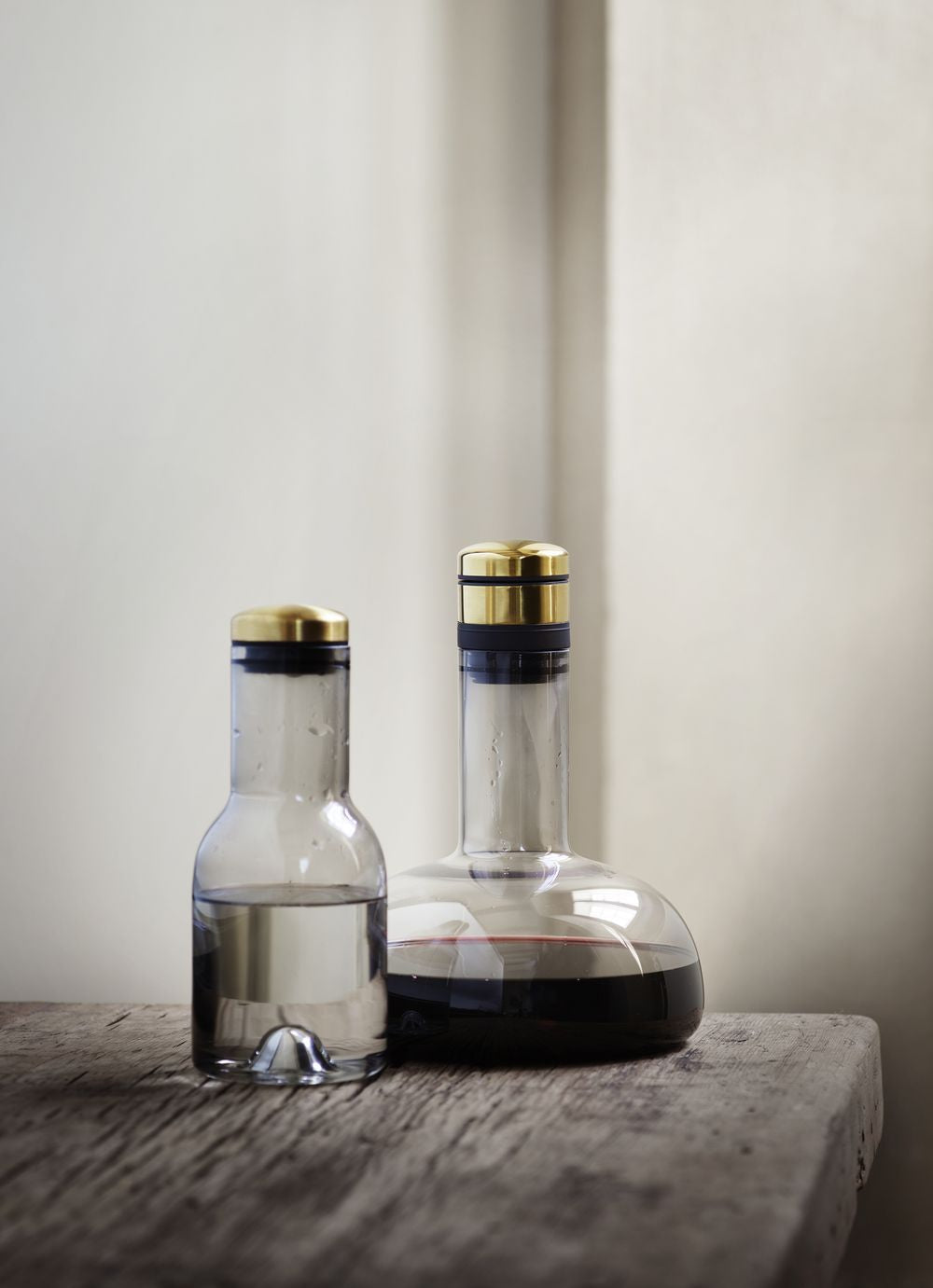 Audo Copenhagen Wine & Water Water Glass Brass, Smoke