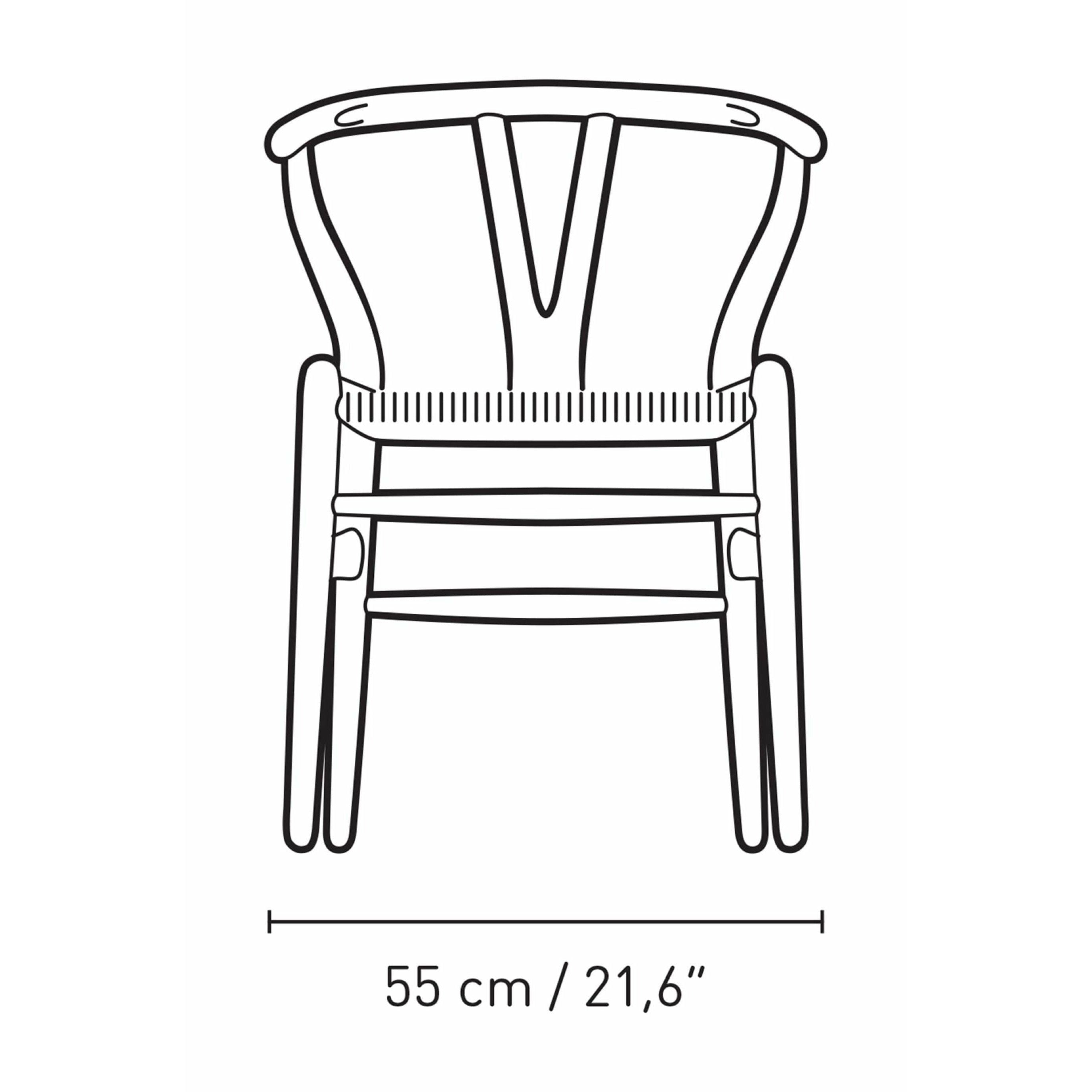 Carl Hansen CH24 Wishbone Chair Oak, Falu Rot/Naturkabel