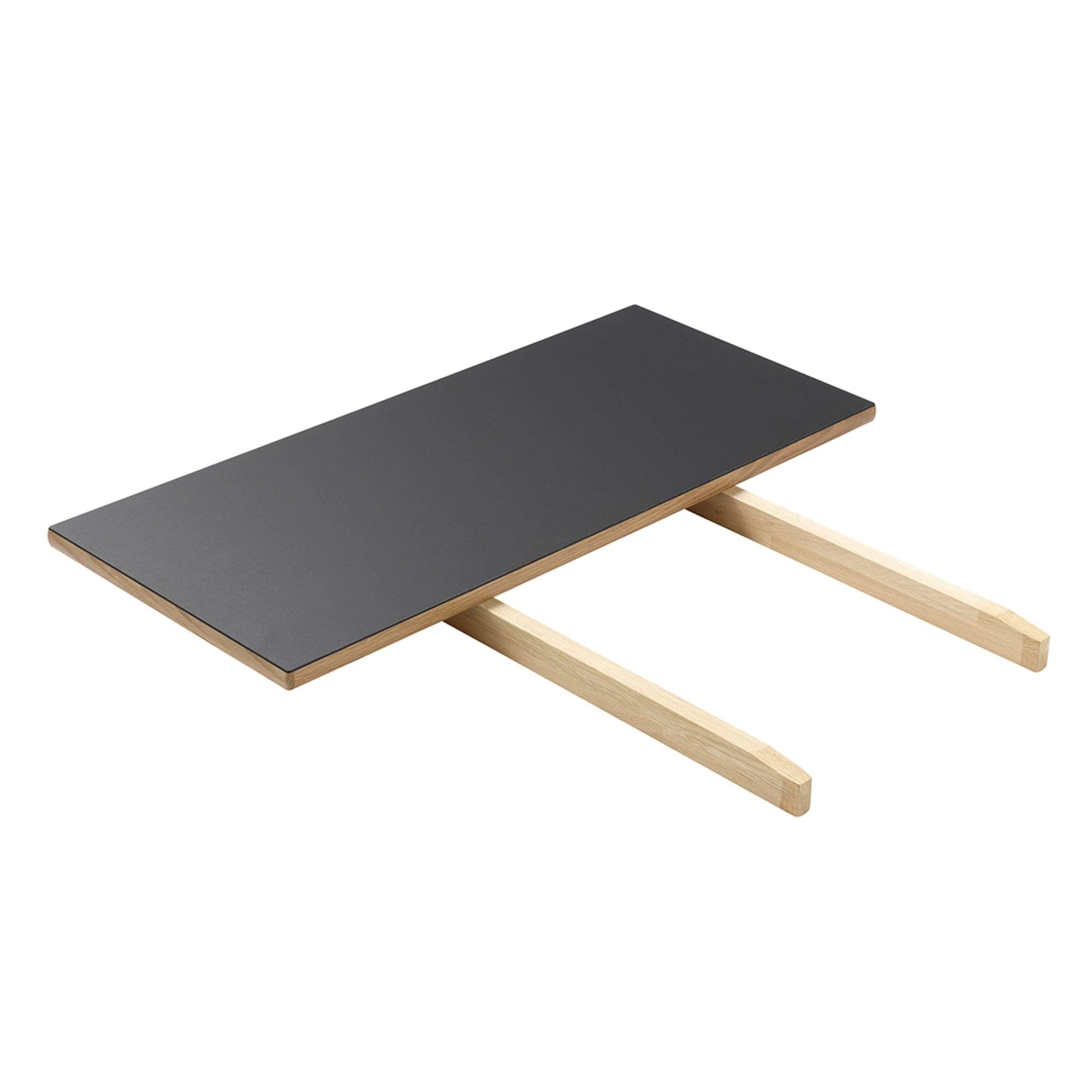 Placa de expansión FDB Møbler C35, roble/linóleo negro, 37 cm