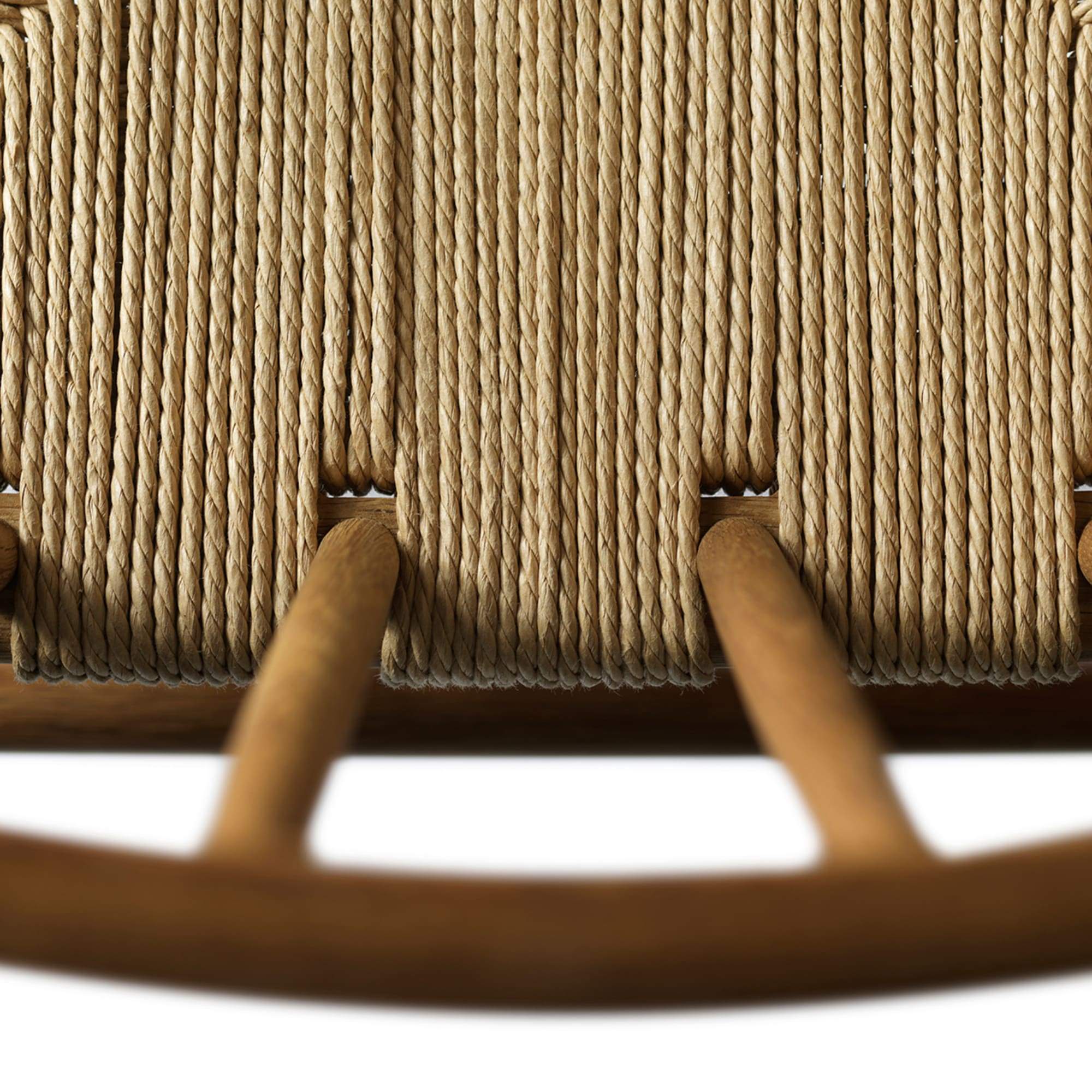 Silla de comedor FDB Møbler J80, roble ahumado, mimbre natural