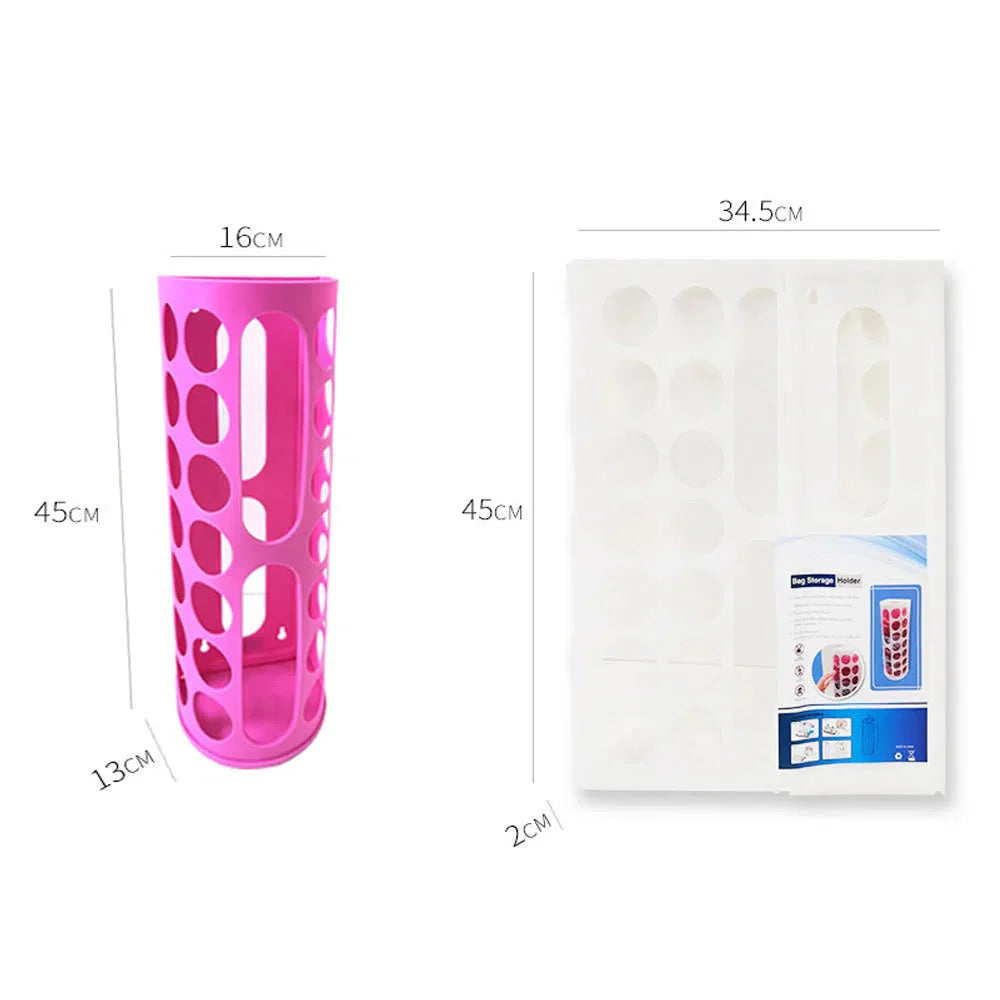 Handy Laundry Grocery Bag Storage Holder_12