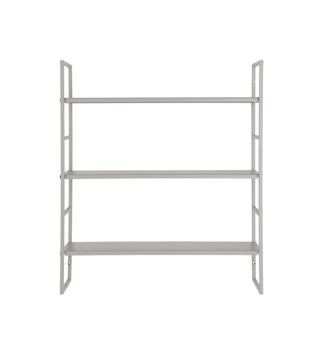 House Nordic Beja Shelves, Steel, Cool Grey, 3 Shelves, 48x17x55 Cm