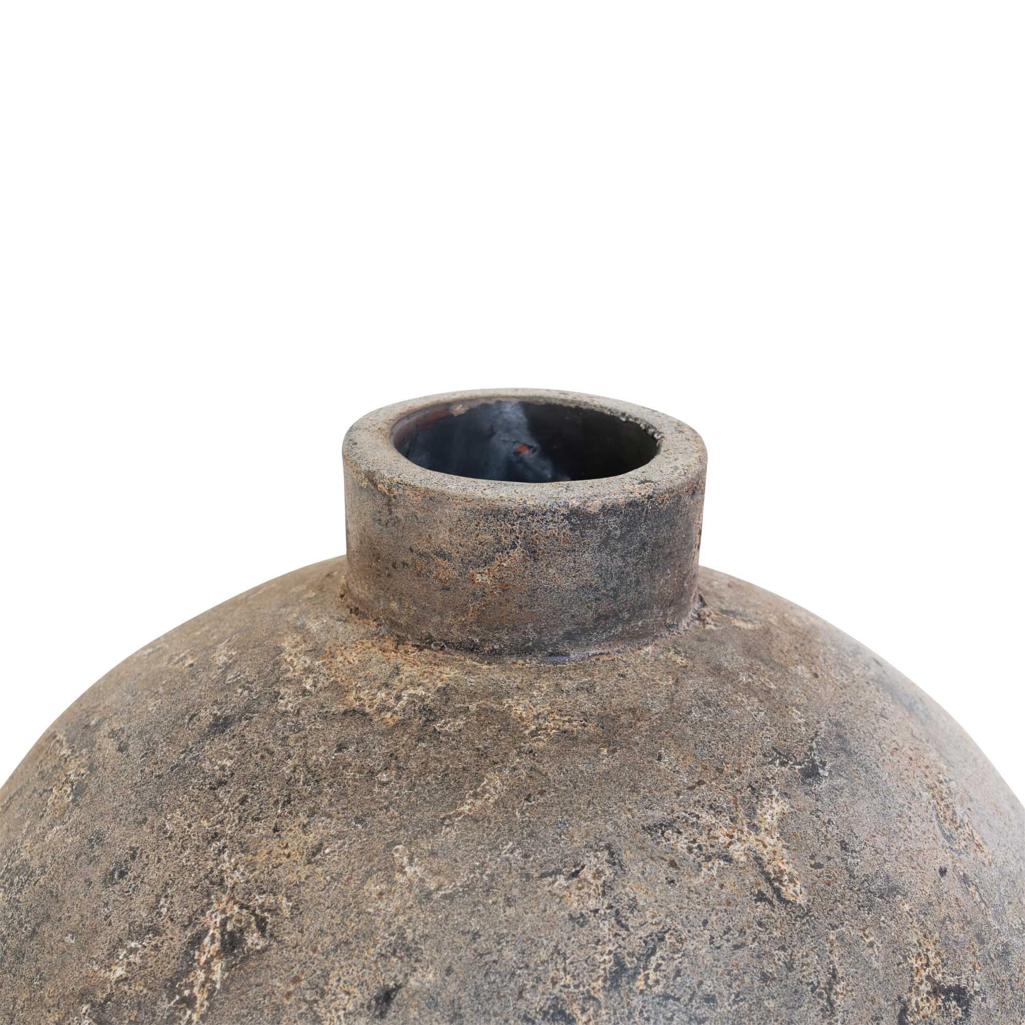 House Nordic Corvo Terracotta Decoration Pot, Brown, ø40x80 Cm