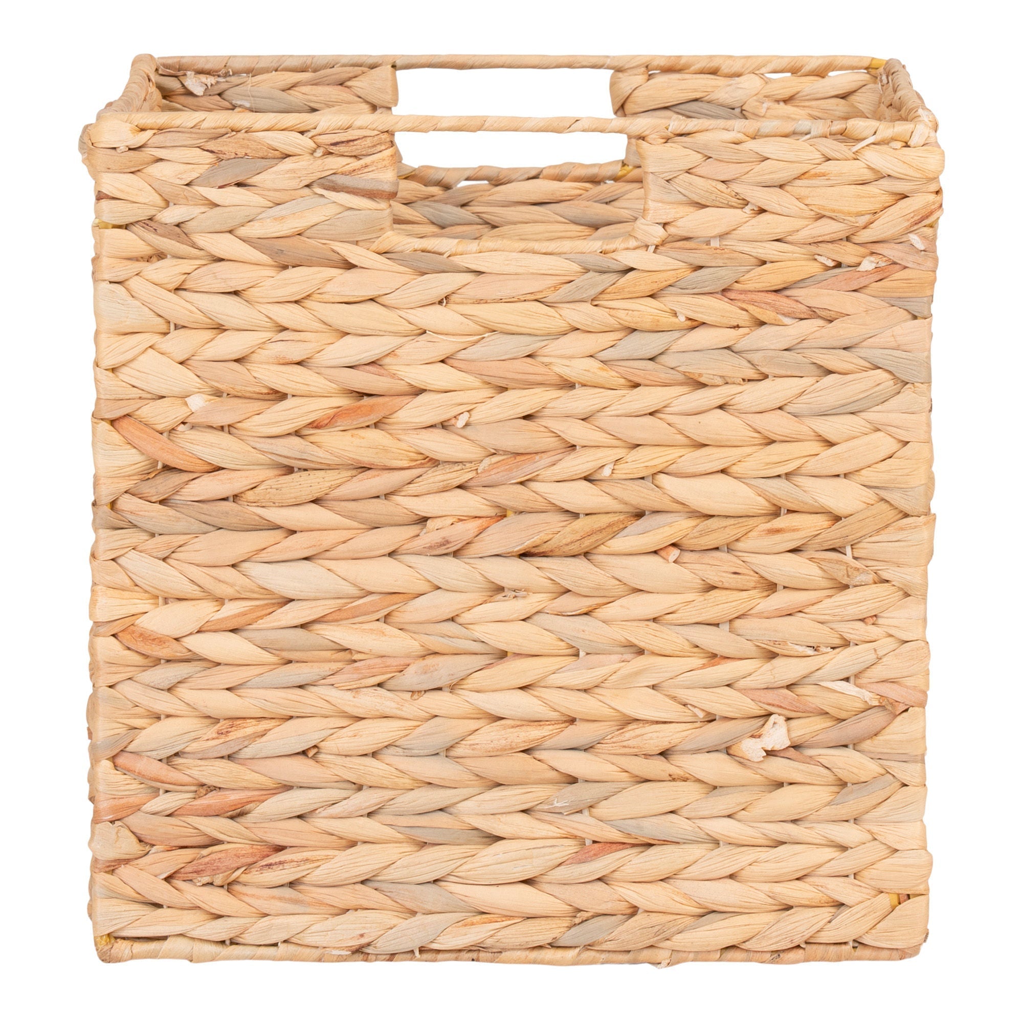 House Nordic Passo Basket, Foldable, Water Hyacinth, Natural, 30x30x30 Cm