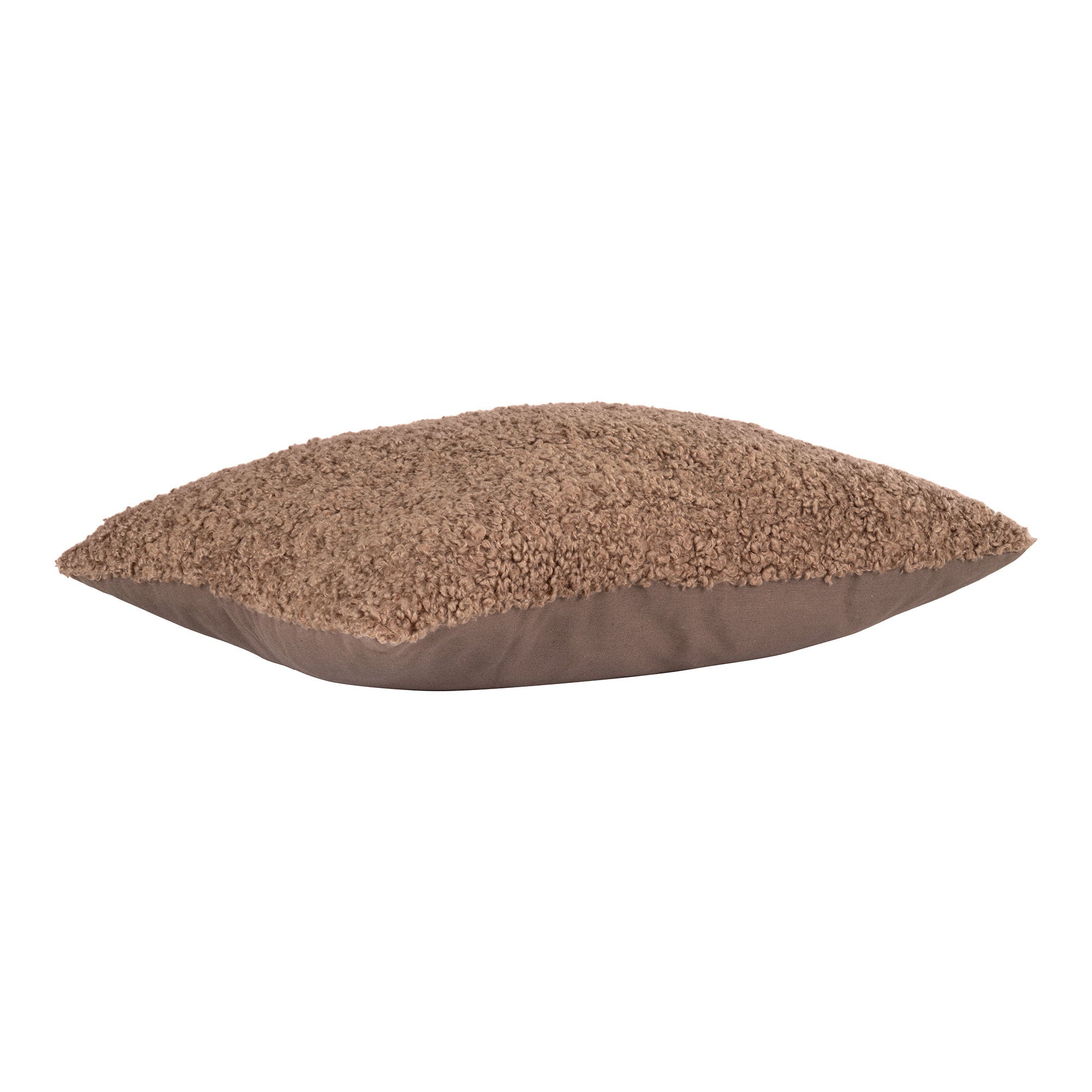 House Nordic Tavira Cushion, Brown Bouclé, 45x60 Cm