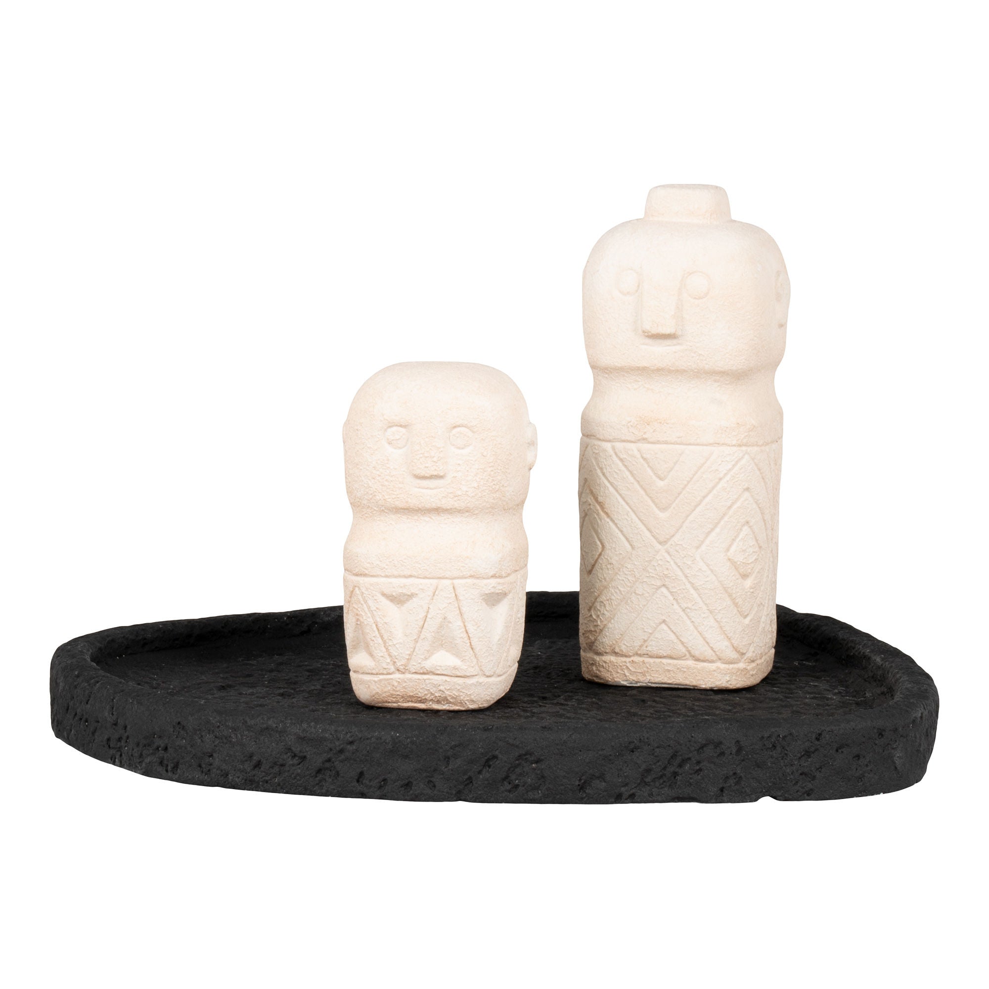 House Nordic Tray, Cement, Black, 26,5x26x2 Cm