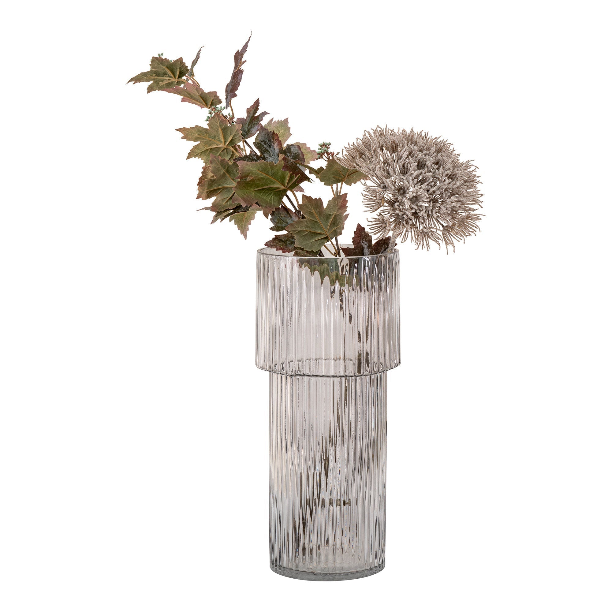 House Nordic Vase, Mouth Blown Glass, Clear, ø17,5x40 Cm