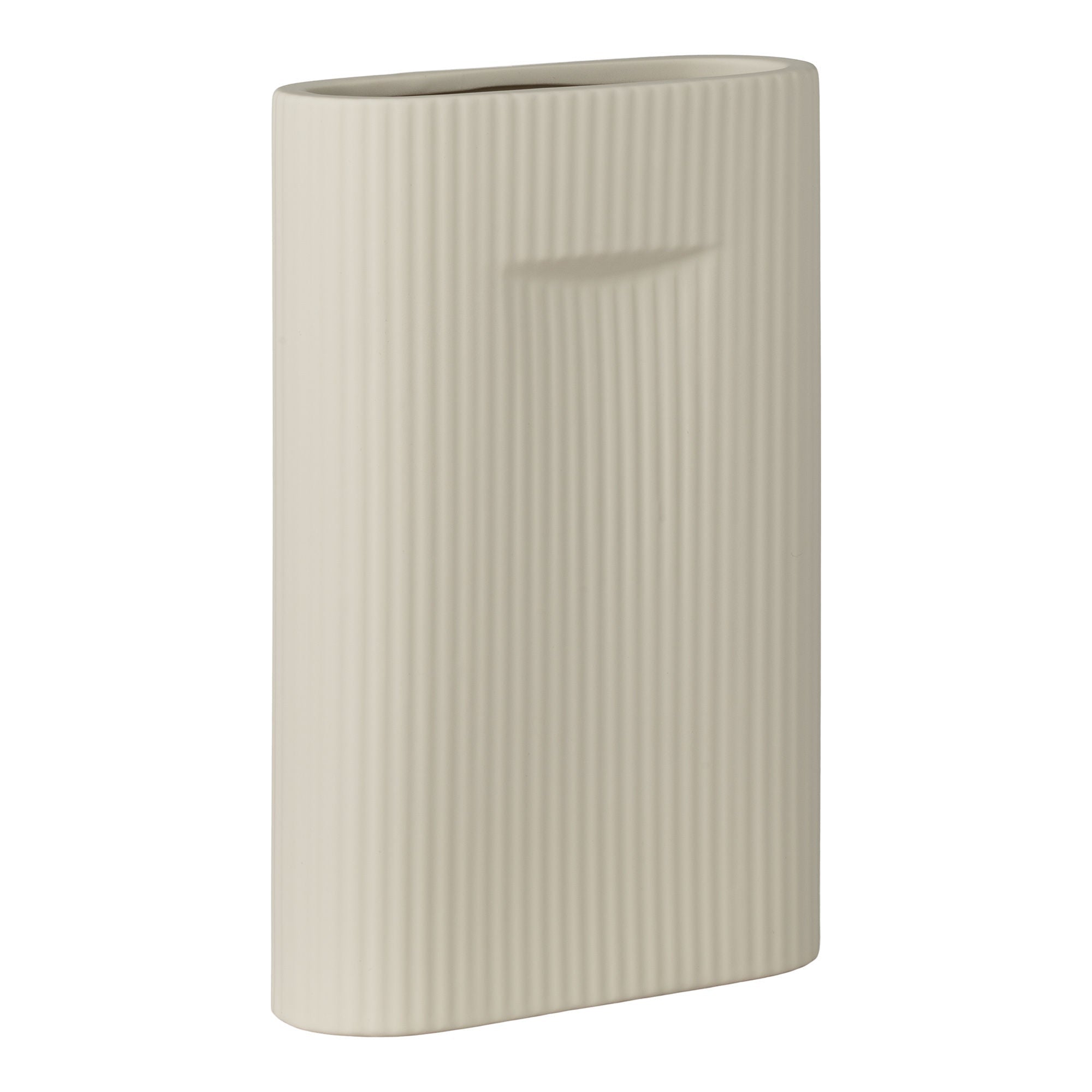 House Nordic Vase, Ceramic, Grey, 16,5x6,5x26 Cm