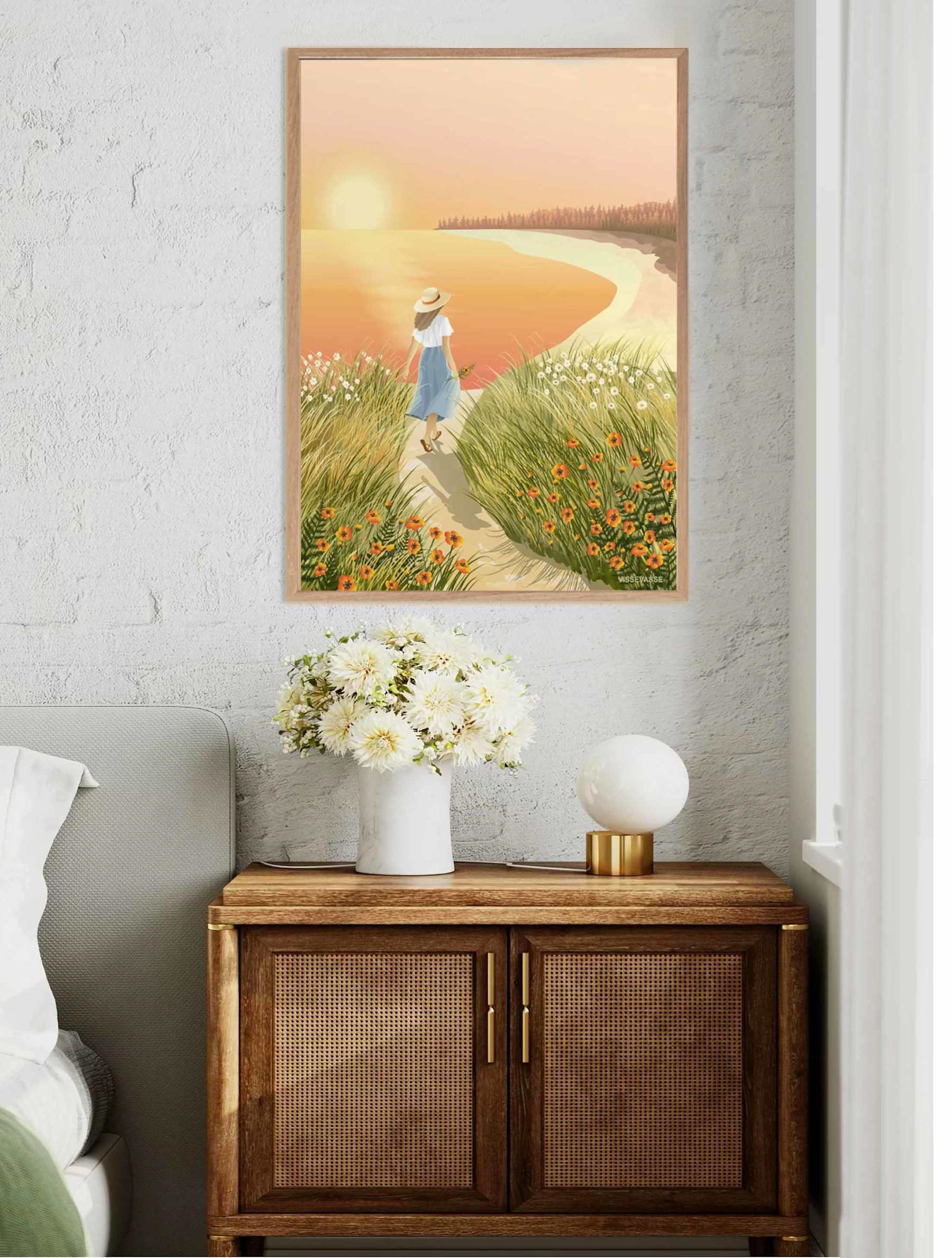 Vissevasse The Bay Poster Poster, 15x21 Cm