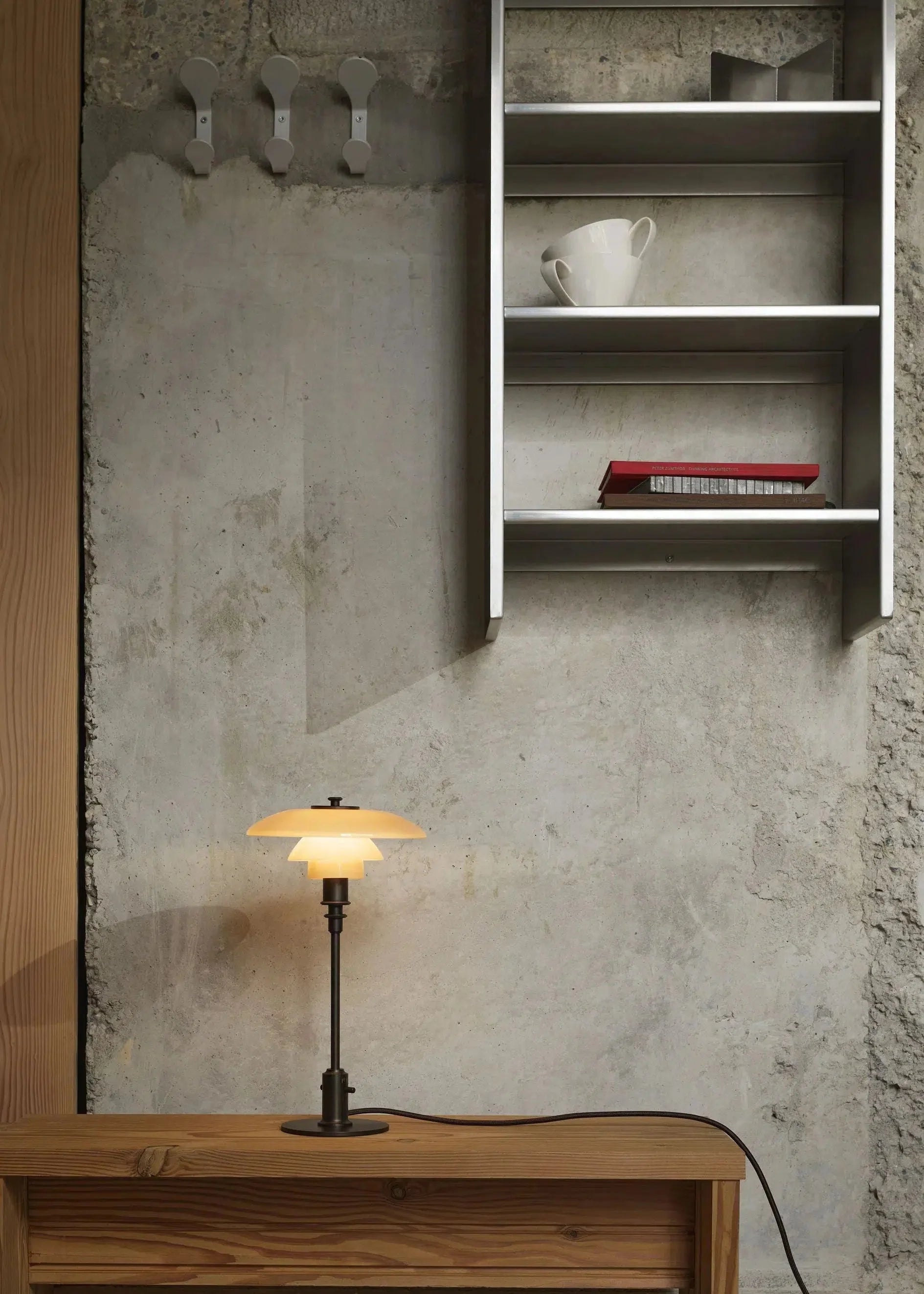 Louis Poulsen Ph 2/1 Table Lamp, Dusty Terracotta