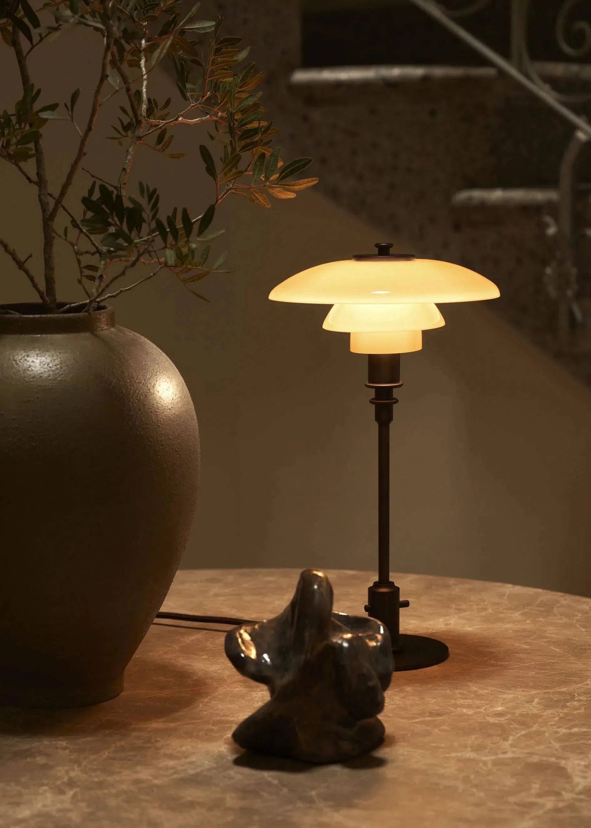 Louis Poulsen Ph 2/1 Table Lamp, Dusty Terracotta