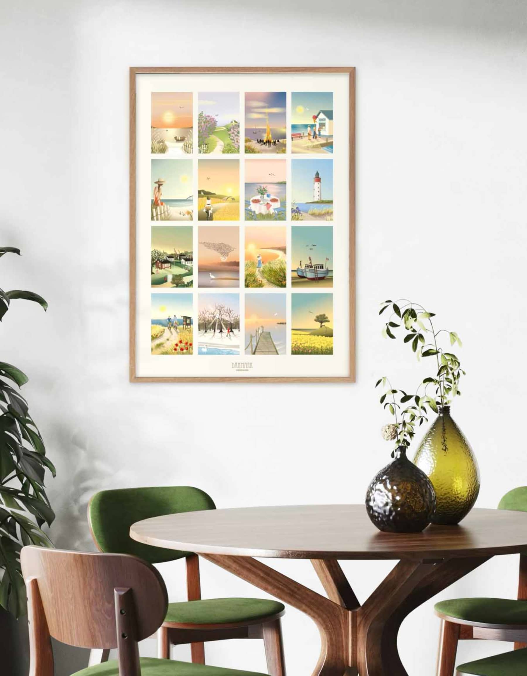 Vissevasse Danmarksmotiver #2 Poster, 70x100 Cm