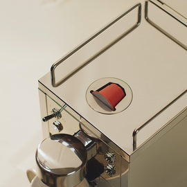 Sjönstrand espresso kapselmaskin, rostfritt stål