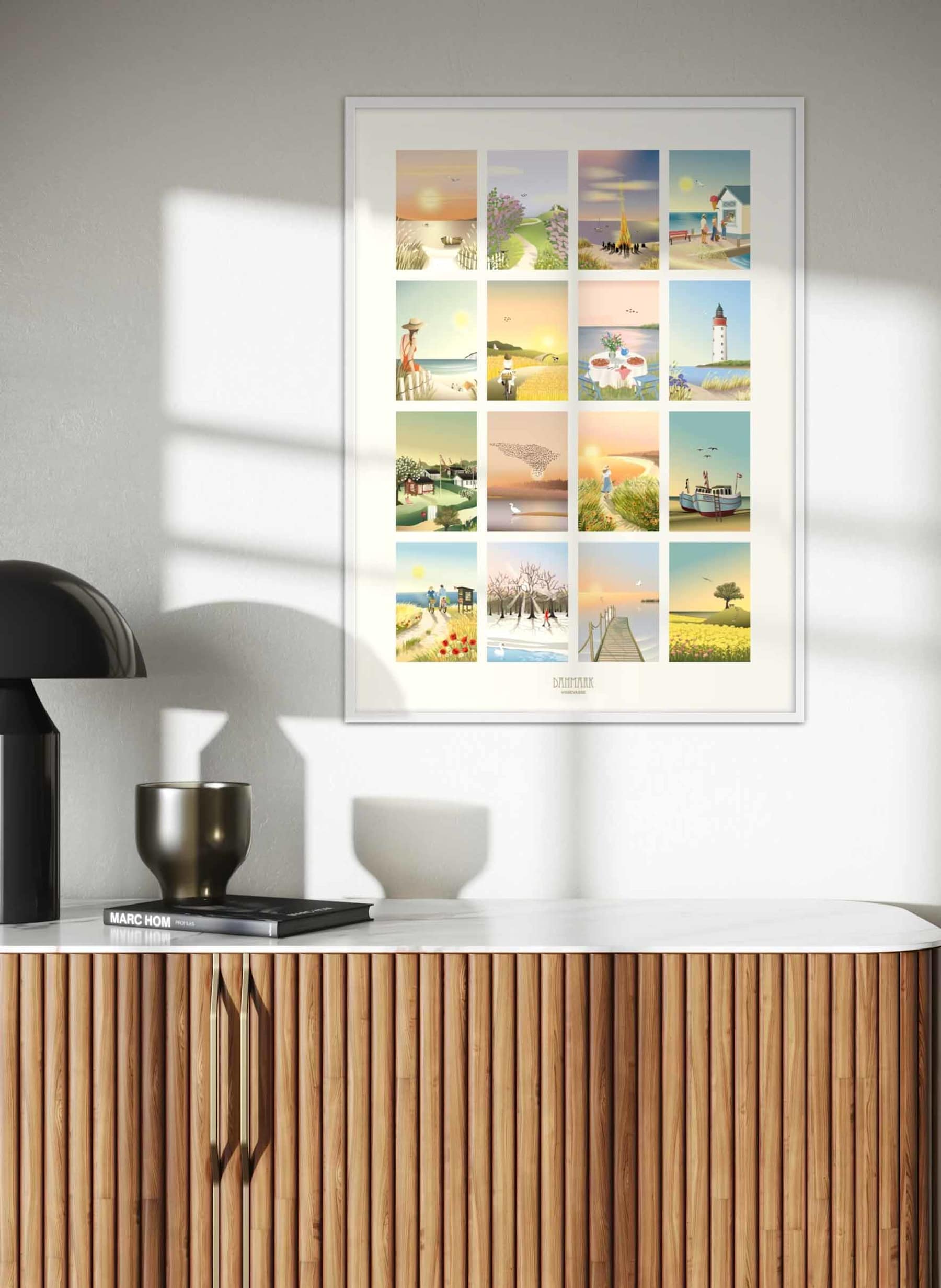 Vissevasse Danmarksmotiver #2 Poster, 70x100 Cm