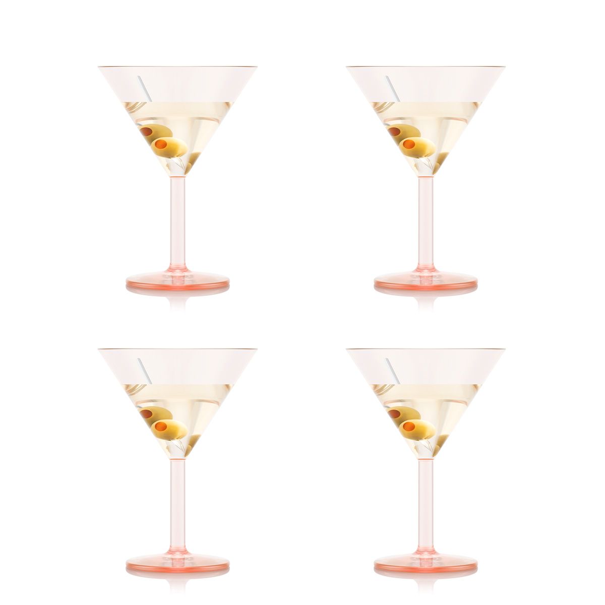 Bodum Oktett Martini Glasses 4 Pcs. 0.18 L, Strawberry