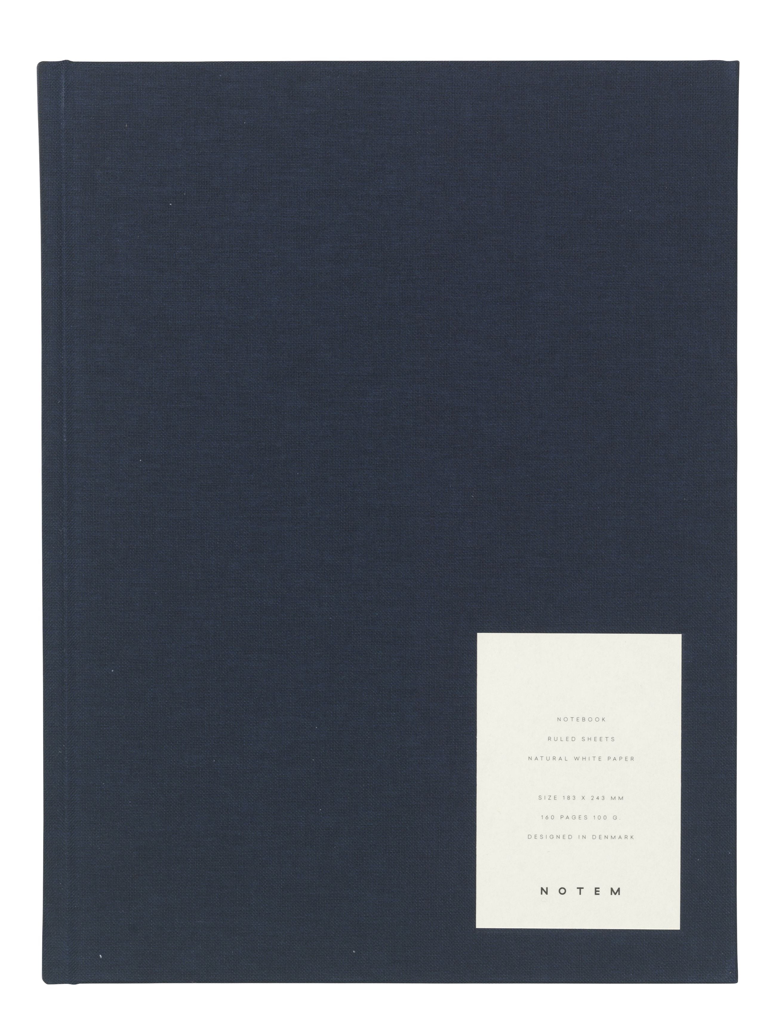 Notem Studio Even Notebook Large, Dark Blue Cloth