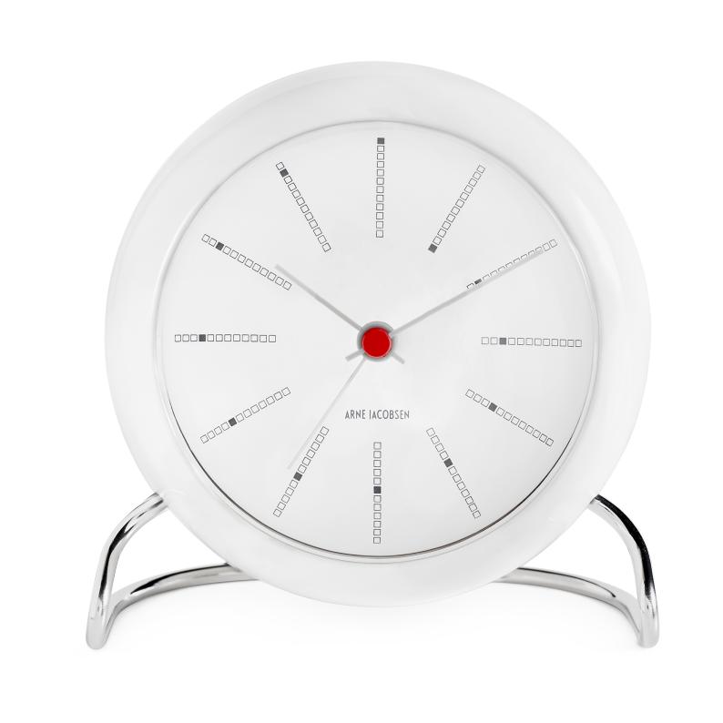 Arne Jacobsen Banker's Table Clock With Alarm