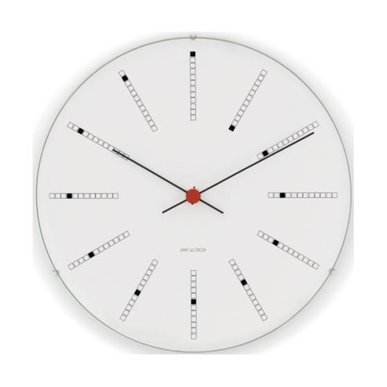 Arne Jacobsen Bankers Wall Clock, 16cm