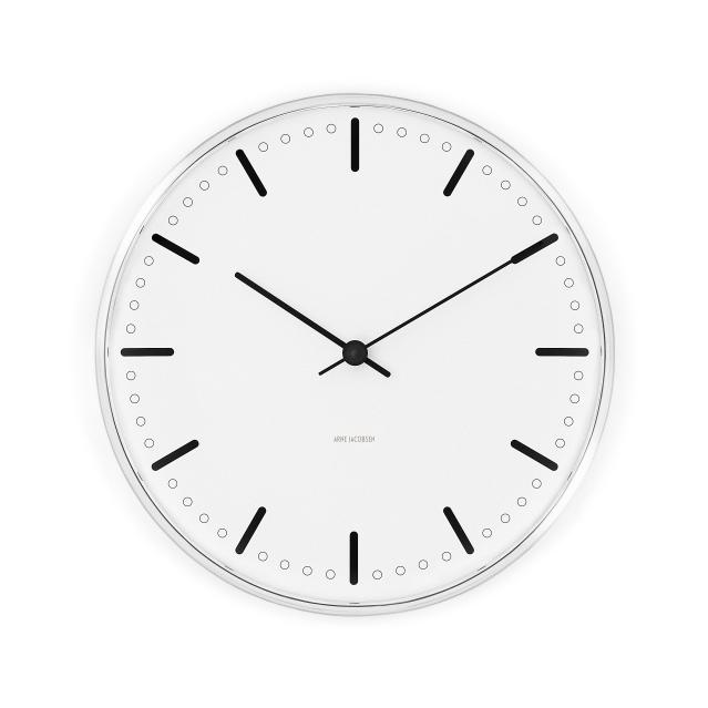 Arne Jacobsen City Hall Wall Clock, 16cm