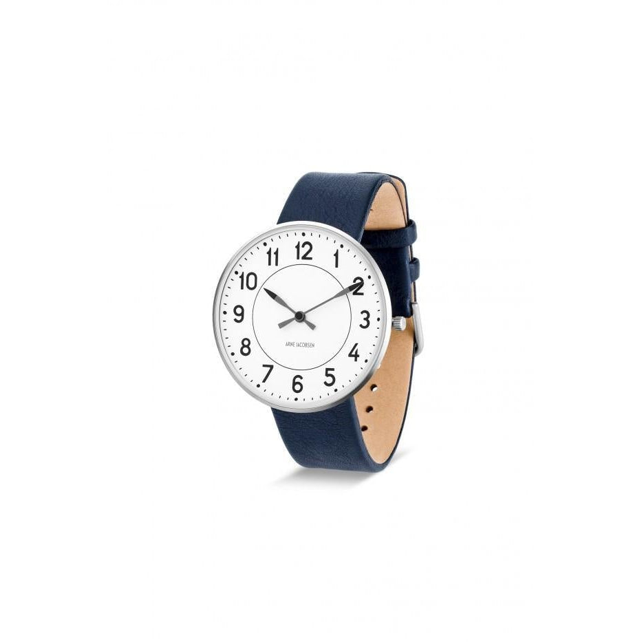 Arne Jacobsen Station Wristwatch Blue, ø40