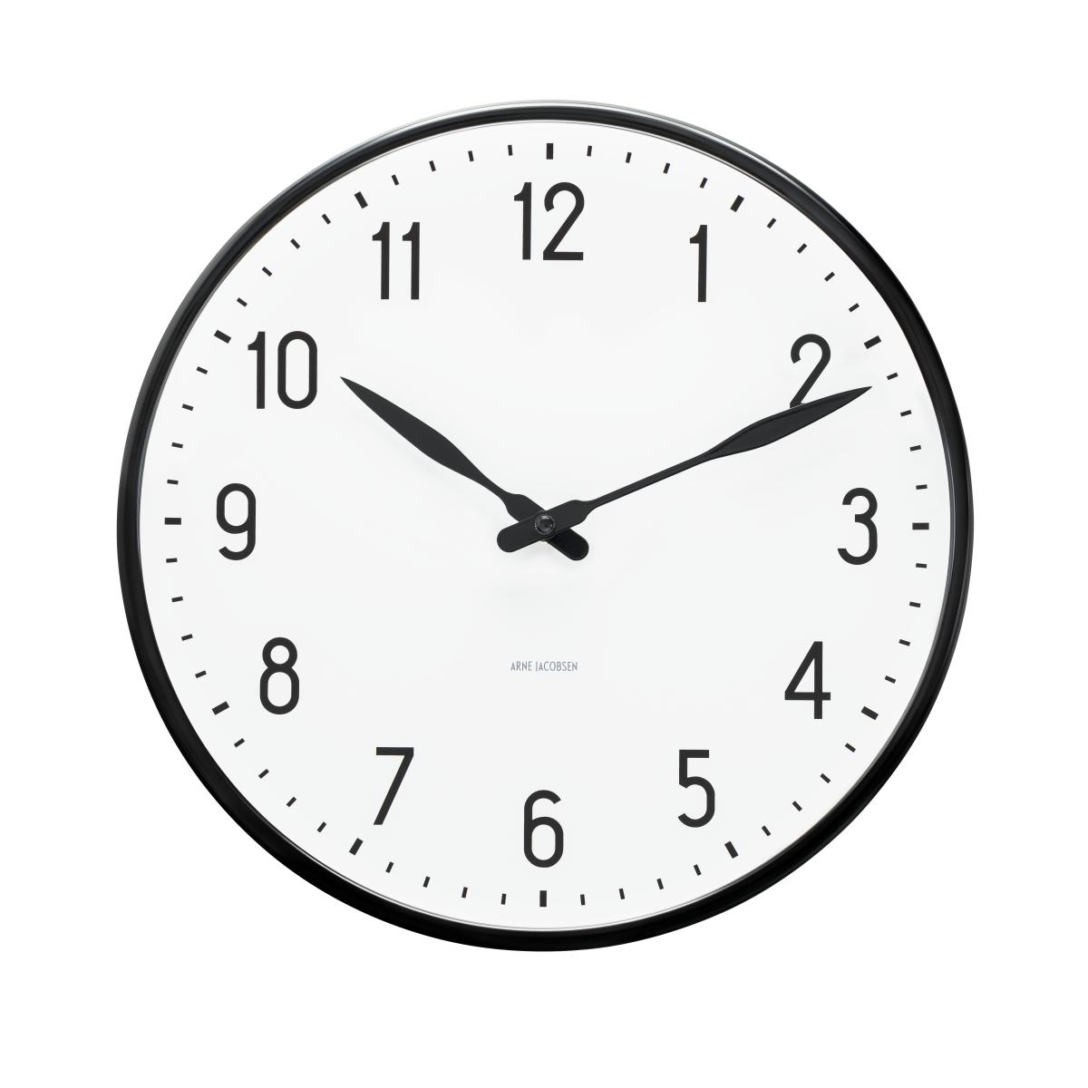 Arne Jacobsen Station Wall Clock, 29cm