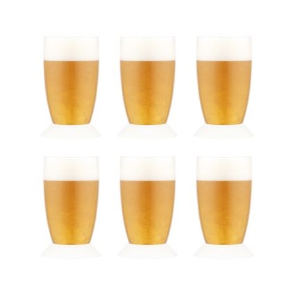 Bodum Oktett Beer Glasses 6 Pcs., Cream