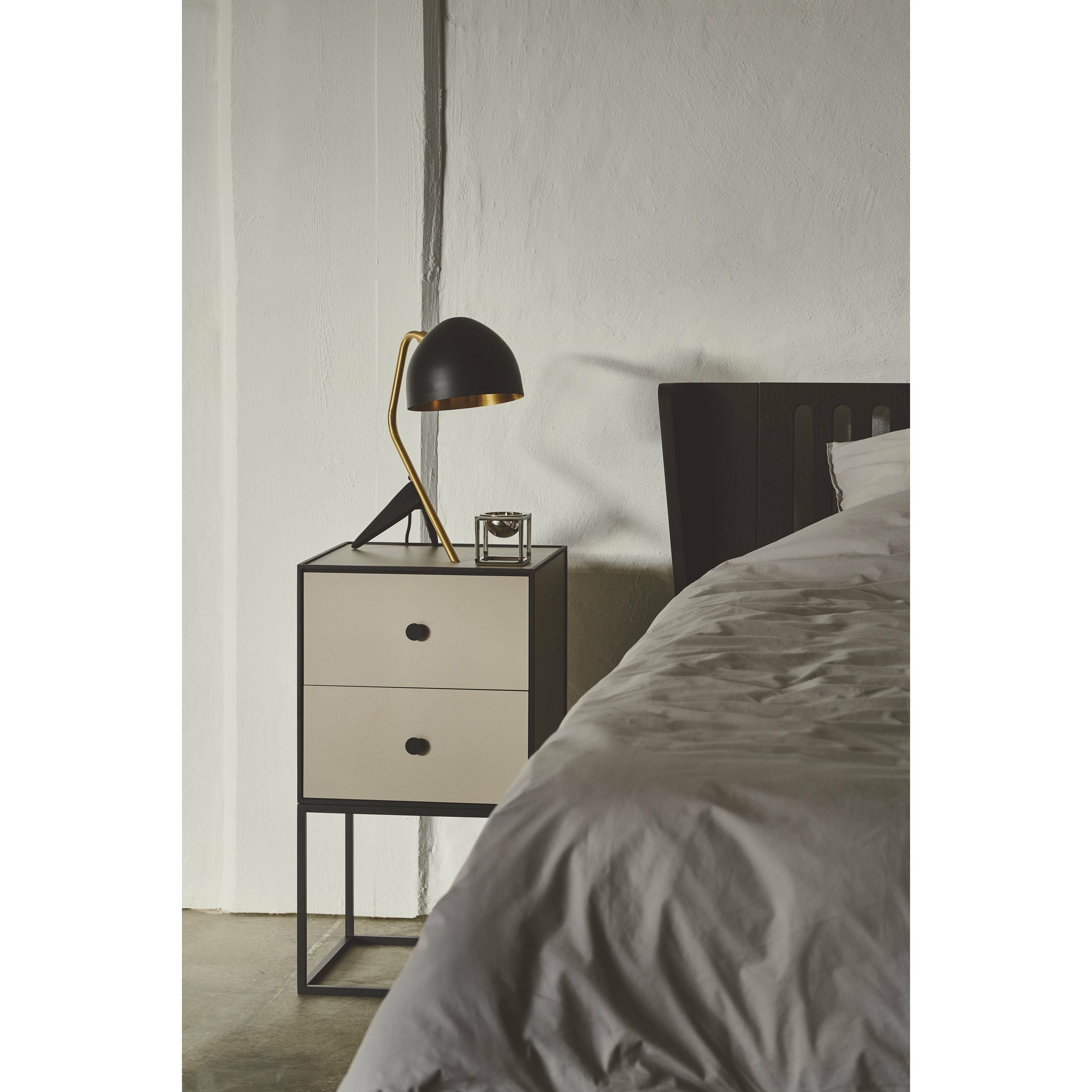 Audo Copenhagen Frame 35 module with two drawers, light grey
